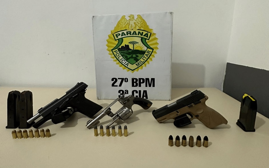 Polícia apreende quatro armas de fogo Vvale