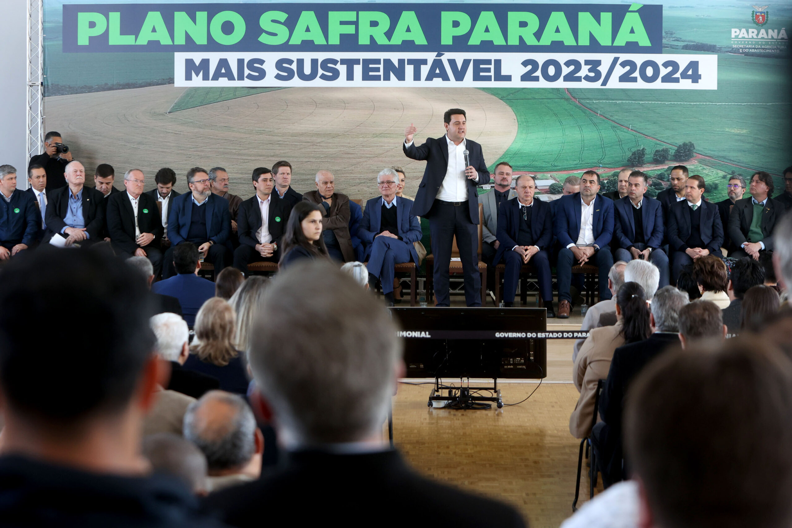 Governador Carlos Massa Ratinho Junior no lançamento do Plano Safra 2023/2024