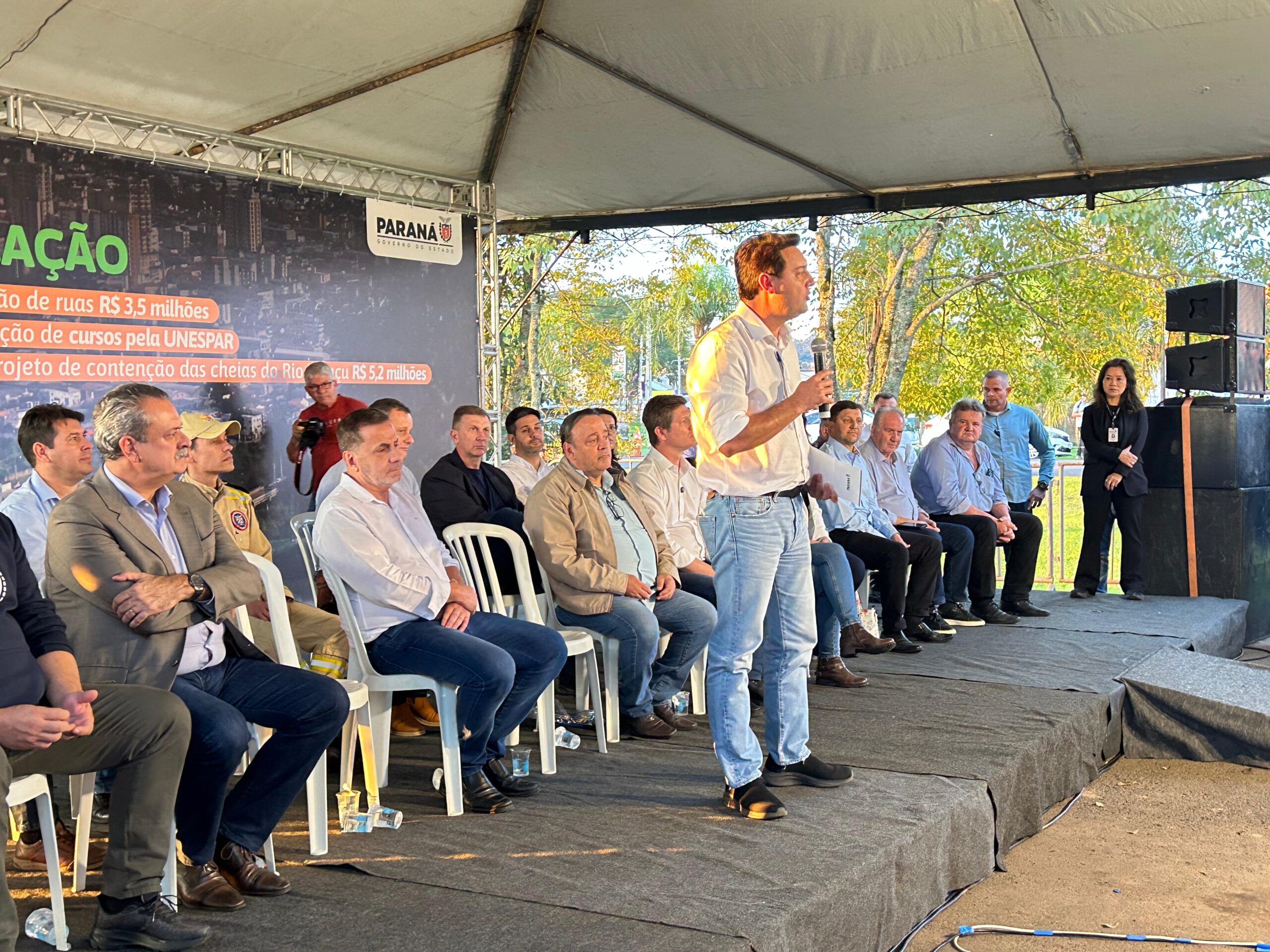 Governador Ratinho Jr. anuncia pacote de investimentos em União da Vitória
