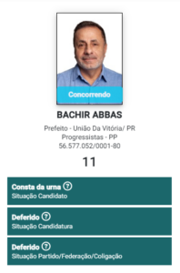 No Vale do Iguaçu, todos os candidatos à prefeitura podem ser votados