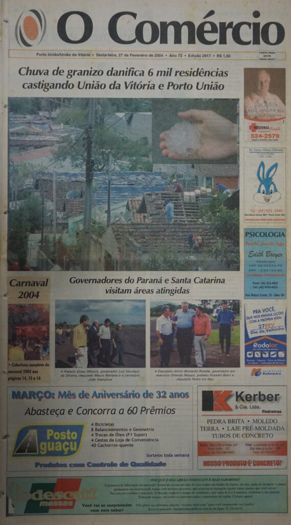 27/02/2004 Chuva de granizo atinge a região