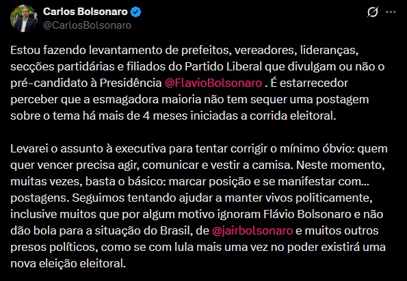 COLUNA PELO ESTADO: PL e suas desavenças em cenário regional e nacional