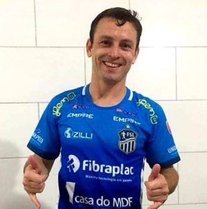 Fernando Hamann, enquanto atleta do São Lourenço do Oeste/SC