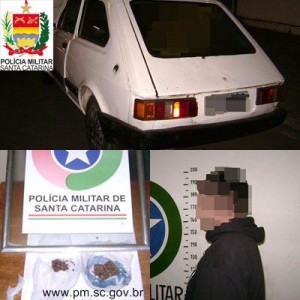 Menor é detido no volante de um Fiat 147