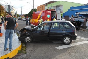 PM registra acidente grave no centro de União da Vitória