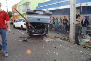 Acidente grave no centro de União da Vitória