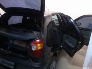 Polícia apreende carro de golpistas