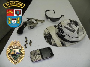homicidio-uniaodavitoria-arma PM apreende arma de fogo usada em tentativa de homicídio