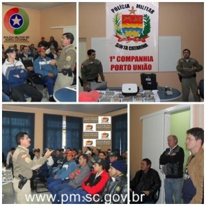 PM de Porto União realiza palestra para servidores municipais