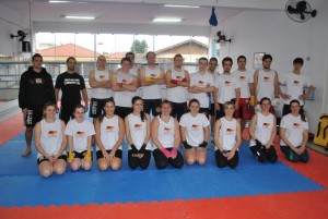 examefaixas-boxechines-uniaodavitoria Alunos participam de exame de faixa de boxe chinês