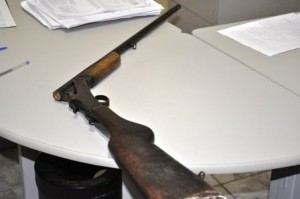 calibre-apreendida-uniaodavitoria Polícia apreende espingarda calibre 28 no interior de União da Vitória