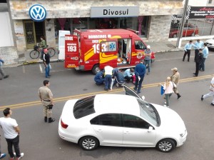 Acidente na área central de Porto União