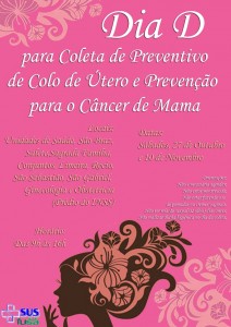 Hoje é o dia D para prevenção do câncer de colo de útero