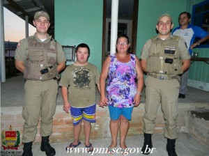 PM de Porto União encontra jovem desaparecido