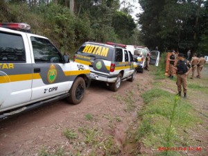 Polícia Militar de União da Vitória e de Mallet prende três homens em fazenda 