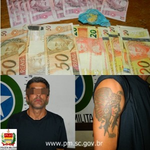 PM de Porto União prende traficante 
