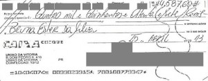 Falsificação de cheque faz vítima em União da Vitória - Vvale