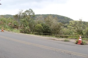 Trecho em meia pista