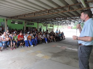 Quadra de esportes escola Duque de Caxias