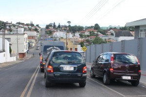 Em horários de pico, filas ainda ocorrem no acesso ao entroncamento