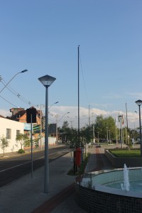 Prova real: na Praça do Contestado, câmera foi instalada pela prefeitura e ajuda no combate ao crime (Foto/Jair Piloto Nunes)