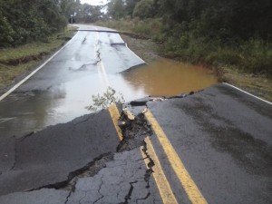 Nesta manhã o acesso estava parcialmente comprometido (Foto/Reprodução Facebook) 