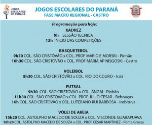 programação-uniaodavitoria-jogosescolares