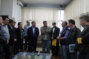 Reunião foi realizada no final desta tarde no gabinete do prefeito de Porto União 