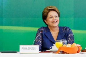 A presidenta Dilma Rousseff durante café da manhã com jornalistas do Palácio do Planalto (Foto: Roberto Stuckert Filho/PR)