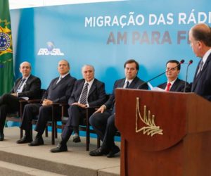 Brasília - DF, 07/11/2016. Presidente Michel Temer durante Cerimônia de Migração das Rádios AM para FM. Foto: Marcos Corrêa/PR