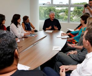 Secretaria de Estado da Educação do Paraná, Reunião no Palácio Iguaçu com o Secretário da Casa Civil Valdir Rossoni a Secretária de Educação Ana Seres Trento Comin e o Sindicato dos professore, APP. 16-01-17. Foto: Hedeson Alves/SEED
