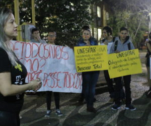 Noeli foi a porta-voz dos estudantes do curso