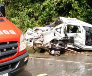 Acidente em Blumenau deixou duas crianças mortas Foto: Divulgação / Corpo de Bombeiros
