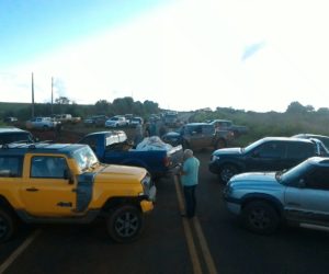Moradores de Entre Rios realizaram um protesto contra o bloqueio