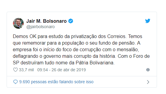 bolsonaro-correios-privatizacao