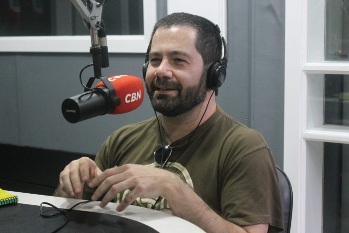 Emílio Bortolini, durante entrevista na CBN