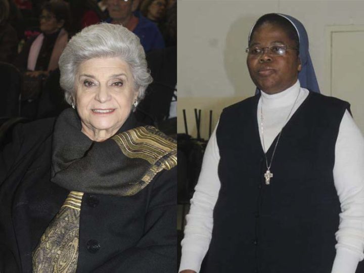 Delci Aparecida Hausen Christ e a Irmã Rose Mbimbi. (Foto: Mariana Honesko).