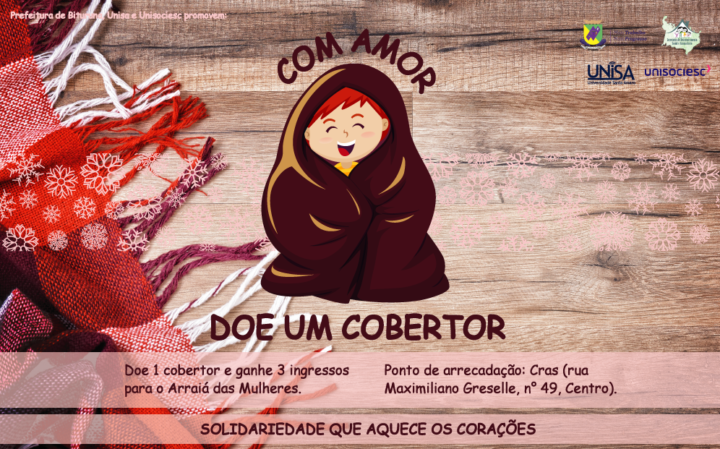 O objetivo é repetir o bom desempenho da campanha passada, onde foram arrecadados mais de 100 cobertores (Foto: Assessoria Prefeitura de Bituruna).