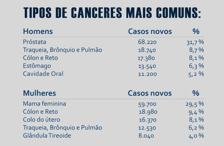 (Fonte: MS / INCA / Estimativa de Câncer no Brasil, 2018).