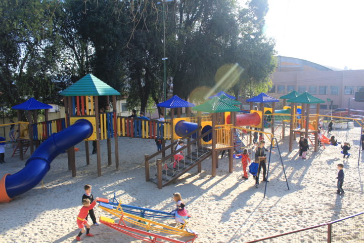 Na semana passada, por conta da trégua no frio, parque no centro de Porto União recebeu dezenas de crianças 