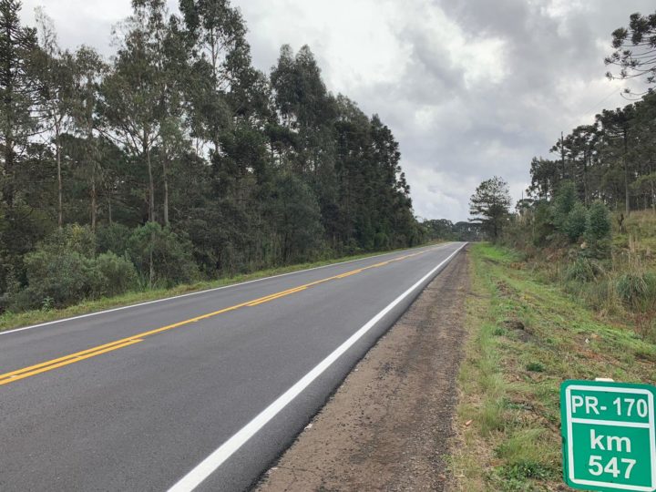 Trecho de 45 Km da PR-170 foi recuperado (Foto: Ascom)
