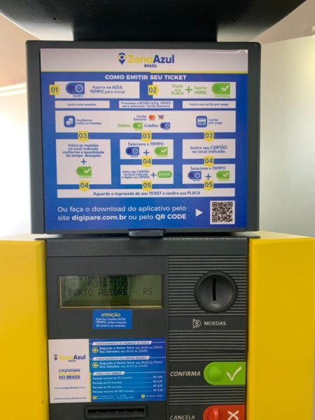 Modelo de parquímetro a ser instalado