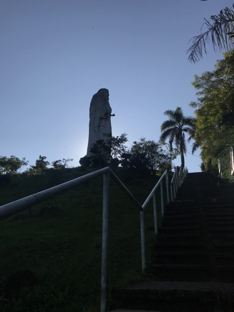 caminhada subida morro do cristo uniao