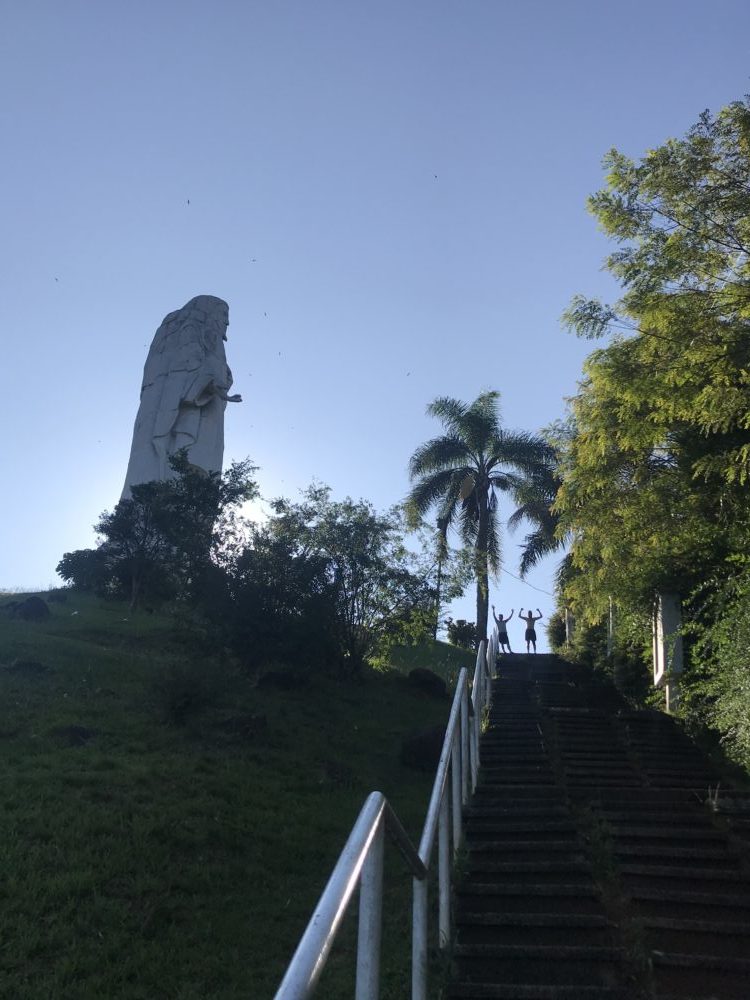 caminhada subida morro do cristo uniao
