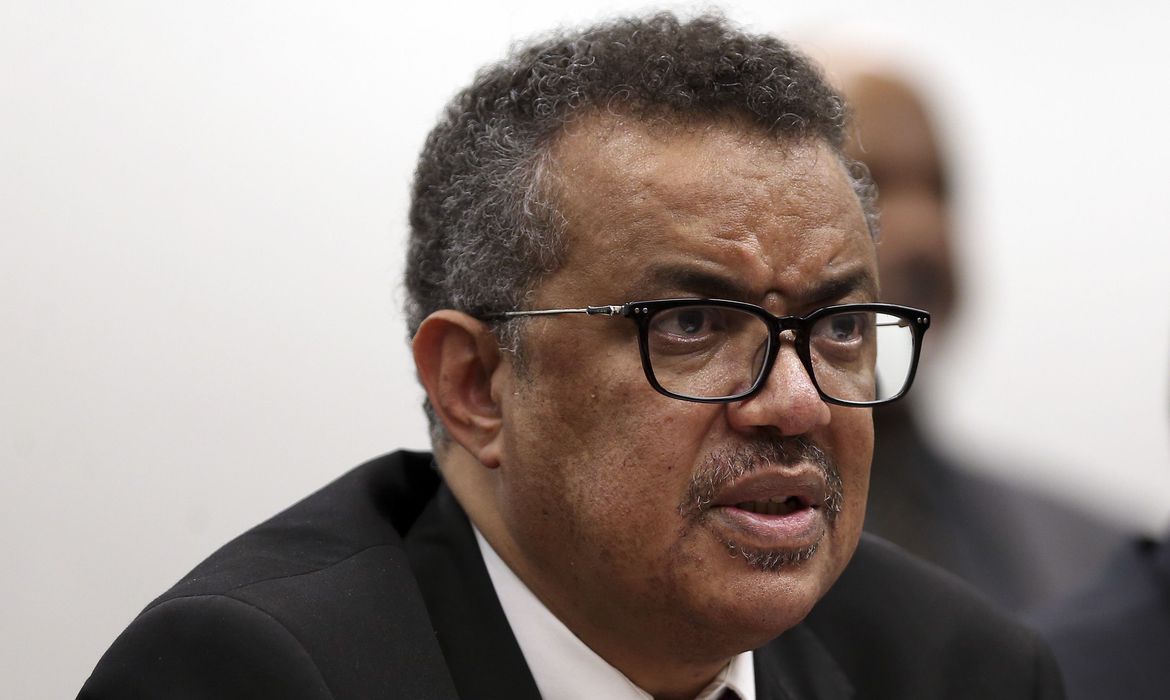 Brasília -O ministro da Saúde, Ricardo Barros participa de evento na Câmara, acompanhado pelo diretor-geral da Organização Mundial da Saúde (OMS), Tedros Adhanom Ghebreyesus (José Cruz/Agência Brasil)