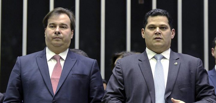 Rodrigo Maia e Davi Alcolumbre (Foto: Pedro França/Agência Senado) 