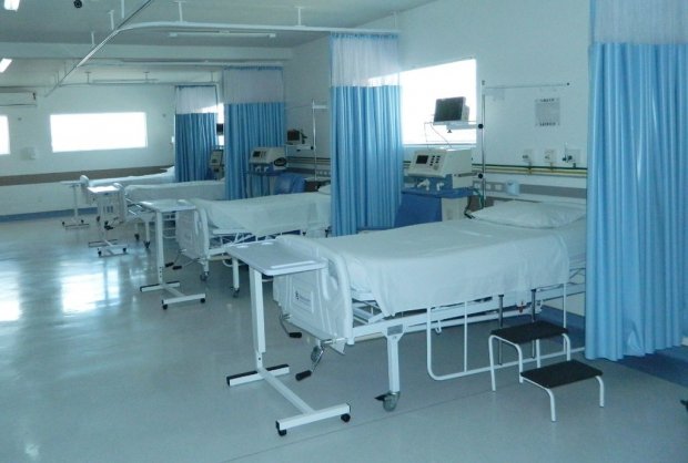 Leitos instalados em Mafra para atender pacientes com o novo coronavírus. (Foto: Divulgação/ SES).