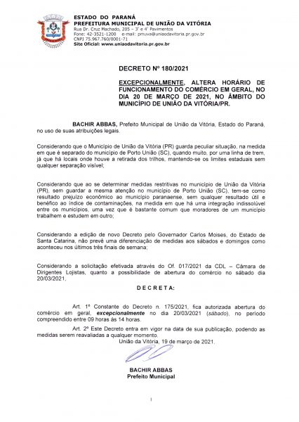 DECRETO 180-2021 COVID