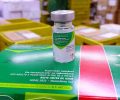 frasco de vacina contra influenza