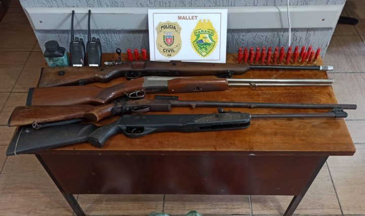 Itens utilizados na caça ilegal são apreendidos em Mallet